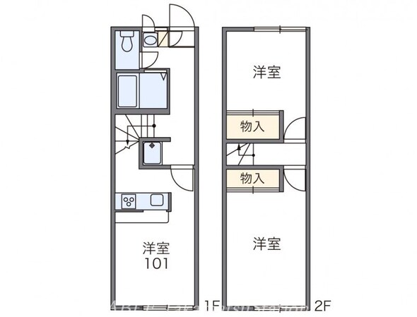 レオパレスエポックⅠの物件間取画像